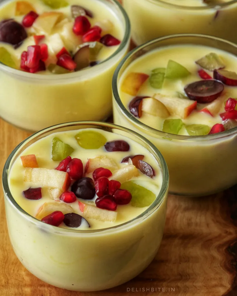 Seasonal Fruit Custard